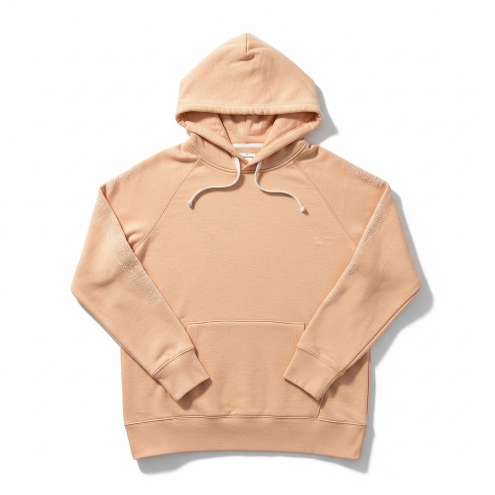 American Eagle M Peach Womens Pullover Hoodie‎ Sweatshirt Cozy Casual Athleisure